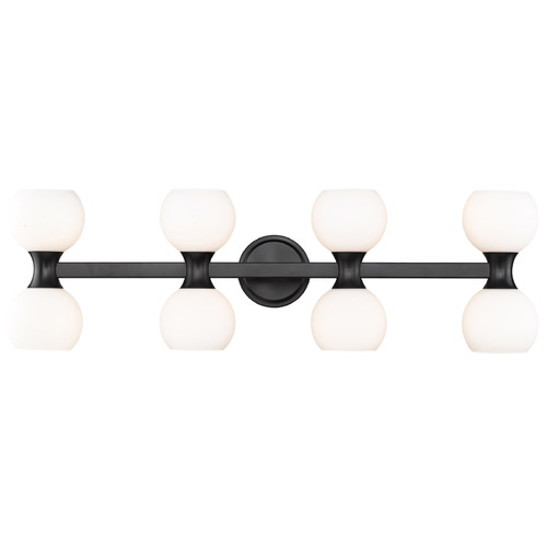 Z-Lite Z-Lite Artemis Matte Black Bathroom Light 494-8V-MB