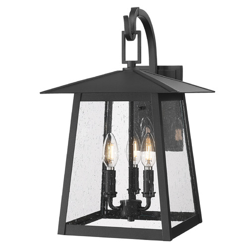 Z-Lite Z-Lite Rainer Black Outdoor Wall Light 5015M-BK