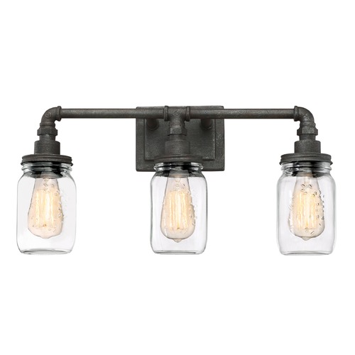 Quoizel Lighting Squire 21.50-Inch Vanity Light in Rustic Black by Quoizel Lighting SQR8603RK