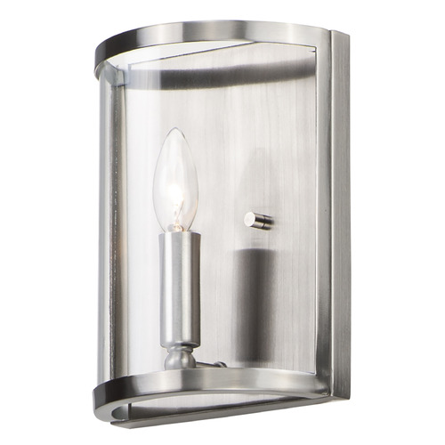 Maxim Lighting Maxim Lighting Sentinel Satin Nickel Sconce 25259CLSN