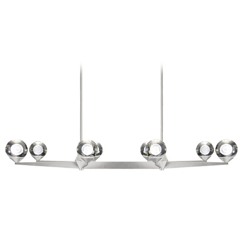 Modern Forms by WAC Lighting Double Bubble Satin Nickel LED Linear Light by Modern Forms PD-82044-SN