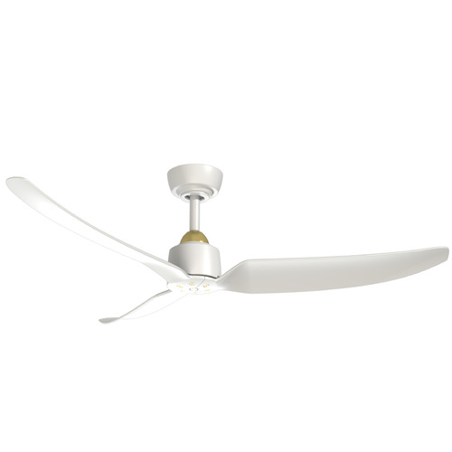 Kuzco Lighting Kuzco Lighting Hugo Brushed Gold & Matte White Ceiling Fan Without Light CF92952-BG/WH
