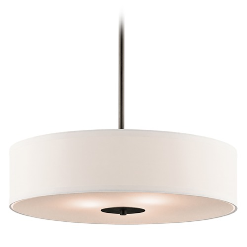 Kichler Lighting 20-Inch Covertible Drum Pendant in Olde Bronze by Kichler Lighting 42121OZ
