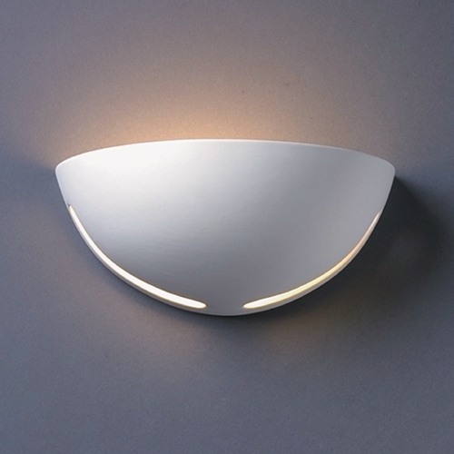 Justice Design Group Sconce Wall Light in Bisque by Justice Design Group CER-1375-BIS