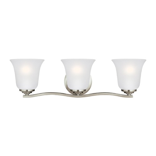 Generation Lighting Emmons Brushed Nickel Bathroom Light by Generation Lighting 4439003-962