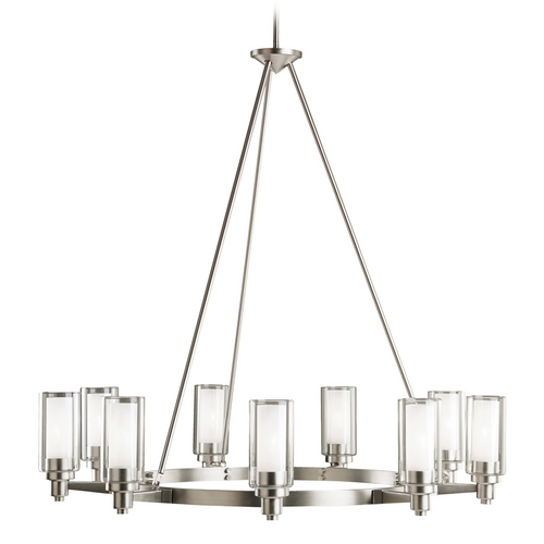 Kichler Lighting Circolo 36-Inch Round Chandelier in Brushed Nickel by Kichler Lighting 2346NI