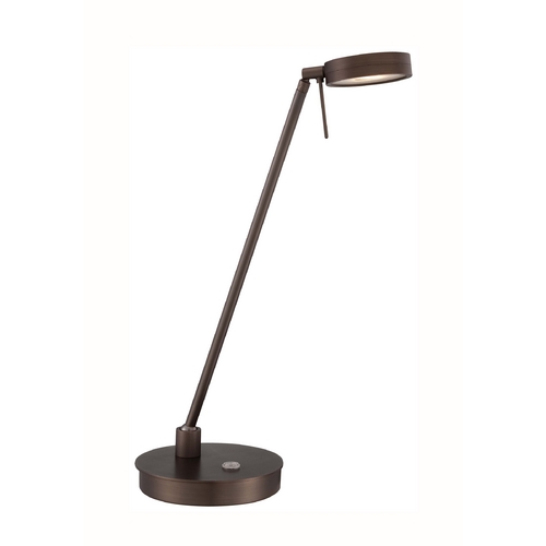 George Kovacs Lighting George's Reading Room LED Table Lamp in Copper Bronze Patina by George Kovacs P4306-647