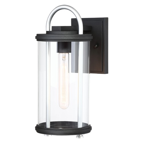 Minka Lavery Keyser Black with Silver Accent Outdoor Wall Light by Minka Lavery 72672-32