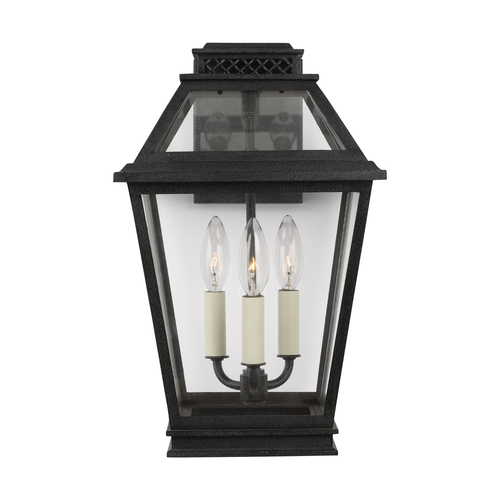 Visual Comfort Studio Collection Chapman & Meyers 16-Inch Falmouth Dark Weathered Zinc Outdoor Wall Lantern by Visual Comfort Studio CO1023DWZ