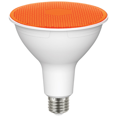 Satco Lighting 11.5W PAR38 90-Degree LED Light Bulb in Amber by Satco Lighting S29483