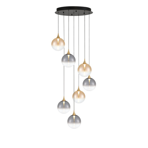 Eurofase Lighting Lissa 7-Light Multi-Light LED Pendant in Gold by Eurofase Lighting 48928-045