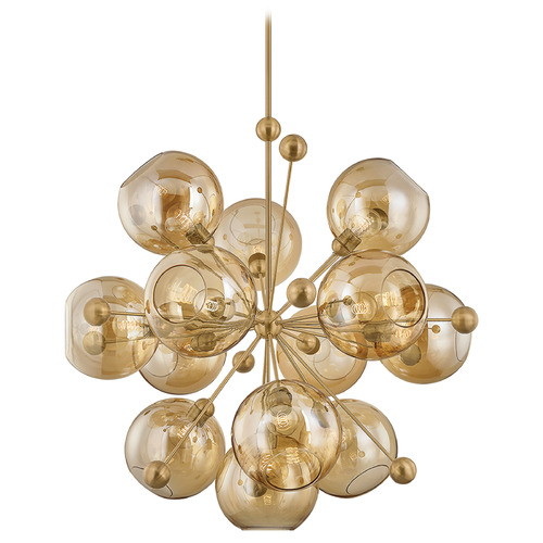 Troy Lighting Troy Lighting Ellory Patina Brass LED Chandelier F1246-PBR