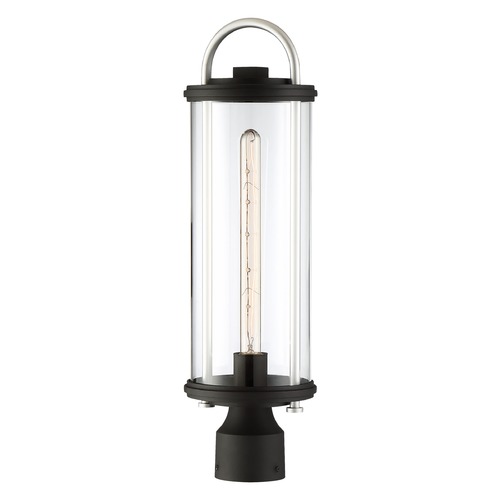 Minka Lavery Minka Lavery Keyser Black W/ Silver Accent Post Light 72676-32