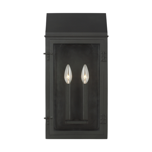 Visual Comfort Studio Collection Chapman & Meyers Hingham 20-Inch Tall Textured Black Outdoor Wall Light by Visual Comfort Studio CO1272TXB