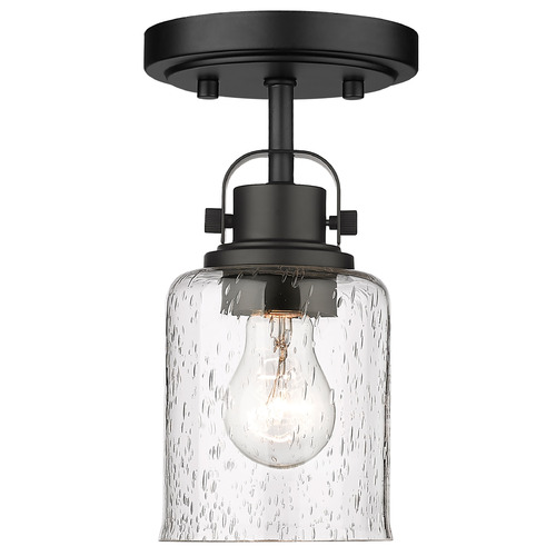Z-Lite Kinsley Matte Black Semi-Flush Mount by Z-Lite 340F1-MB