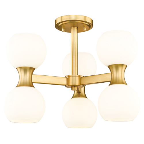 Z-Lite Z-Lite Artemis Modern Gold Semi-Flushmount Light 494-6SF-MGLD