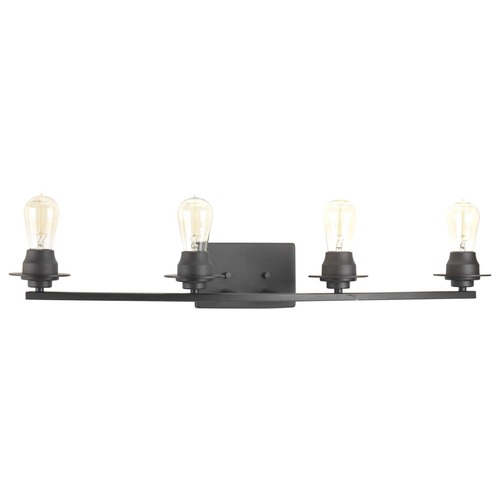 Progress Lighting Debut Graphite 4-Light Bathroom Light by Progress Lighting P300011-143