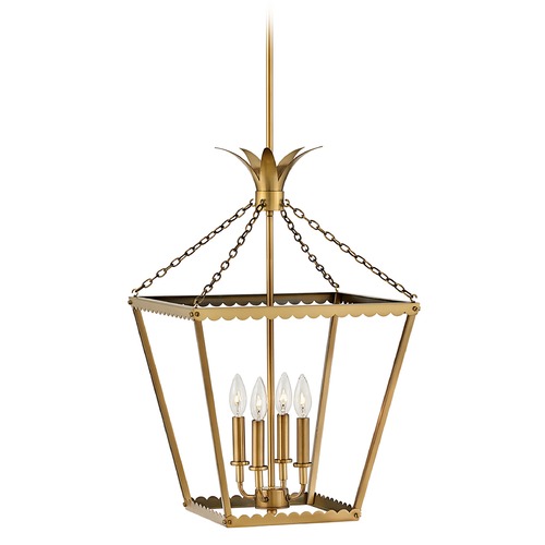 Hinkley Palma 16-Inch Pendant in Heritage Brass by Hinkley Lighting 41925HB