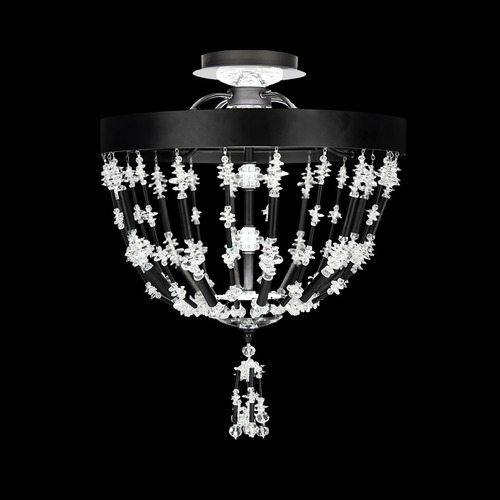 Schonbek Lighting Bali Black LED Semi-Flush Mount Light by Schonbek Lighting S2817-51O