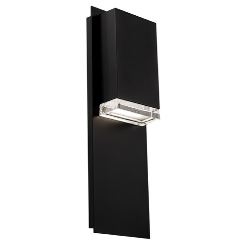 Modern Forms by WAC Lighting Modern Forms Draped Black LED Outdoor Wall Light WS-W60418-27-BK