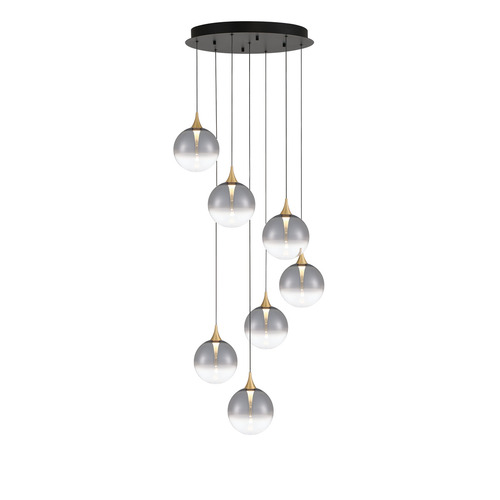 Eurofase Lighting Lissa 7-Light Multi-Light LED Pendant in Gold by Eurofase Lighting 48928-021