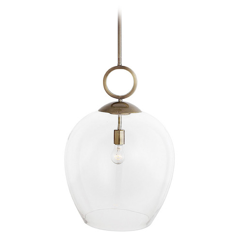 Uttermost Lighting Calix Aged Brass Pendant Light by Uttermost Lighting 22127
