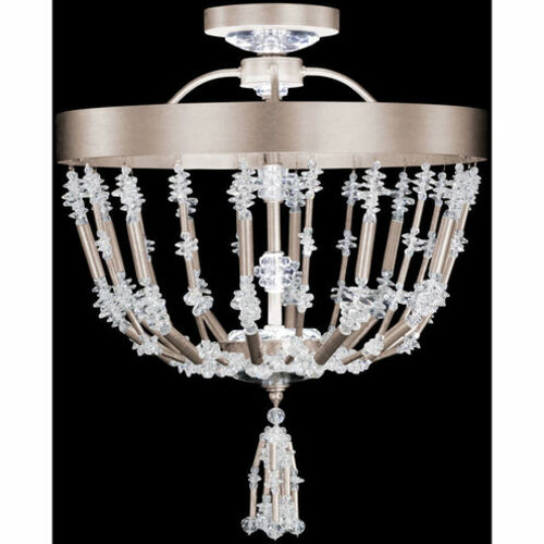 Schonbek Lighting Bali Antique Silver LED Semi-Flush Mount Light by Schonbek Lighting S2817-48O