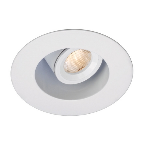 WAC Lighting 1-Inch Round Reflector White LED Recessed Trim by WAC Lighting HR-LED212E-35-WT