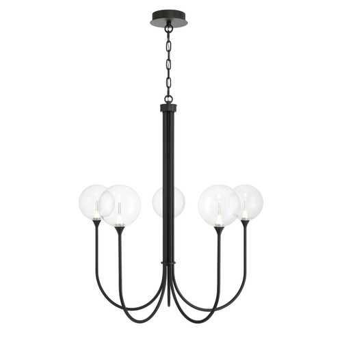Eurofase Lighting Lissa 5-Light LED Chandelier in Matte Black by Eurofase Lighting 48923-019