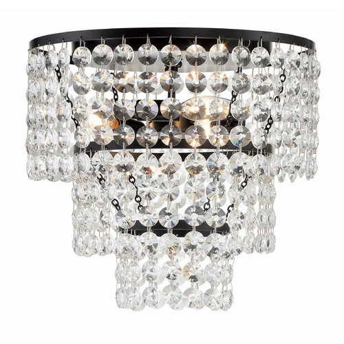 Crystorama Lighting Crystorama Lighting Gabrielle Matte Black Flushmount Light GAB-B7303-MK