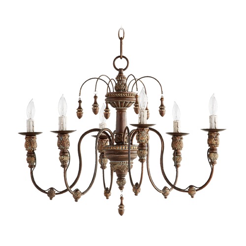 Quorum Lighting Salento 25-Inch Chandelier in Vintage Copper by Quorum Lighting 6316-6-39