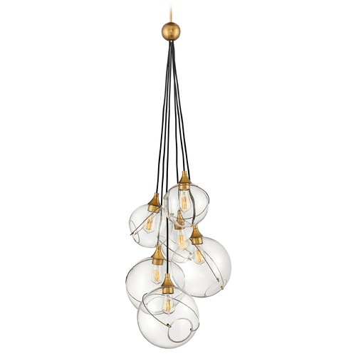 Hinkley Skye Heritage Brass Chandelier by Hinkley Lighting 30306HBR