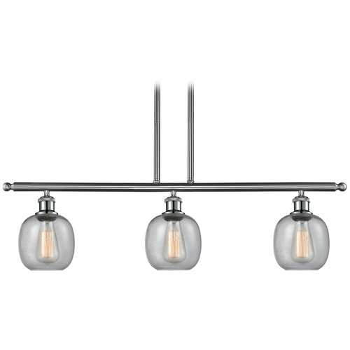 Innovations Lighting Belfast Brushed Satin Nickel Island Light by Innovations Lighting 516-3I-SN-G104