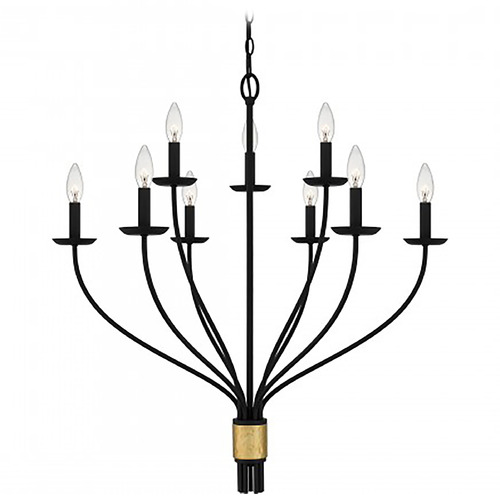 Quoizel Lighting Quoizel Lighting Margaret Matte Black Chandelier MAG5032MBK