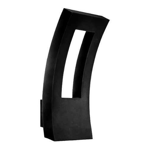 Modern Forms by WAC Lighting Dawn 16-Inch LED Outdoor Wall Light in Black by Modern Forms WS-W2216-BK