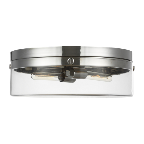 Visual Comfort Studio Collection Chapman & Meyers Garrett 18.38-Inch Polished Nickel Flush Mount by Visual Comfort Studio CF1032PN