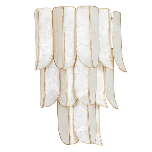 Corbett Lighting Corbett Lighting Cartagena Vintage Gold Leaf LED Sconce 365-03-VGL