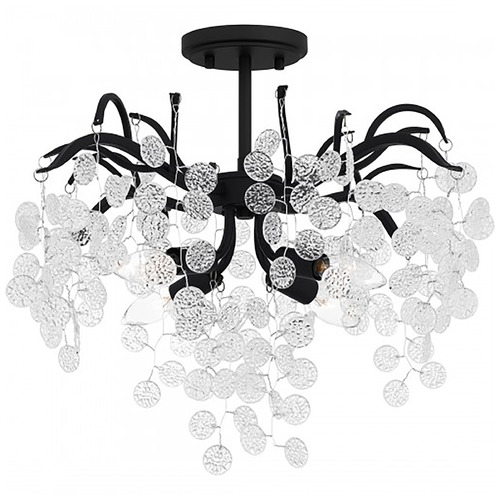 Quoizel Lighting Quoizel Lighting Maple Earth Black Semi-Flushmount Light MAP1720EK