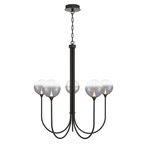 Eurofase Lighting Lissa 5-Light LED Chandelier in Matte Black by Eurofase Lighting 48923-026