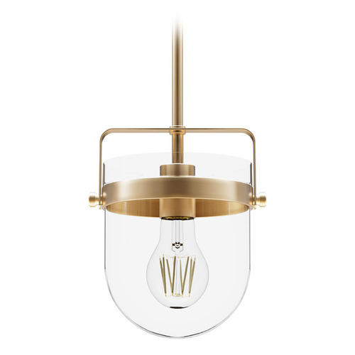 Hunter Fan Company Hunter Fan Company Karloff Alturas Gold Mini-Pendant Light with Bowl / Dome Shade 19840
