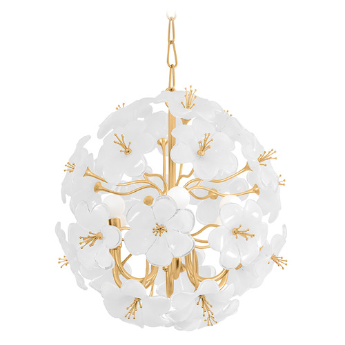 Corbett Lighting Corbett Lighting Hygea Gold Leaf LED Mini-Chandelier 367-22-GL