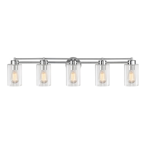 Design Classics Lighting Chrome Bathroom Light 706-26 GL1040C