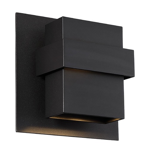 Modern Forms by WAC Lighting Pandora 9-Inch LED Outdoor Wall Light in Black by Modern Forms WS-W30509-BK