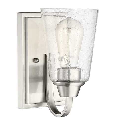 Craftmade Lighting Grace Brushed Polished Nickel Sconce by Craftmade Lighting 41901-BNK-CS