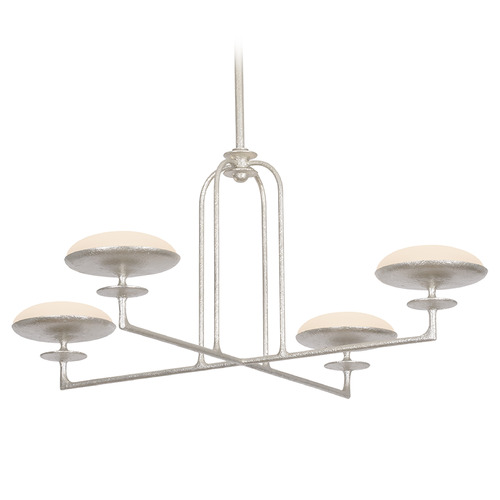 Troy Lighting Troy Lighting Pacific Warm Silver Leaf LED Chandelier F2139-WSL