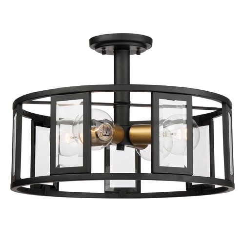 Nuvo Lighting Payne Midnight Bronze Semi-Flush Mount by Nuvo Lighting 60/6413