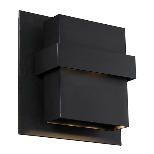 Modern Forms by WAC Lighting Pandora 11-Inch LED Outdoor Wall Light in Black by Modern Forms WS-W30511-BK