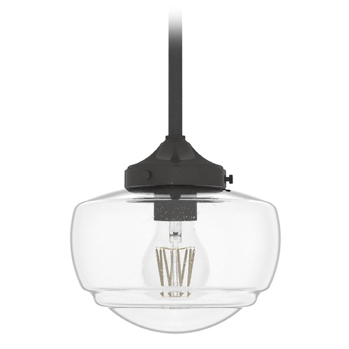 Hunter Fan Company Hunter Fan Company Saddle Creek Noble Bronze Mini-Pendant Light with Mushroom Shade 19046