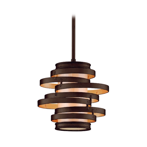 Corbett Lighting Modern Mini Pendant by Corbett Lighting 113-41-BR/GL