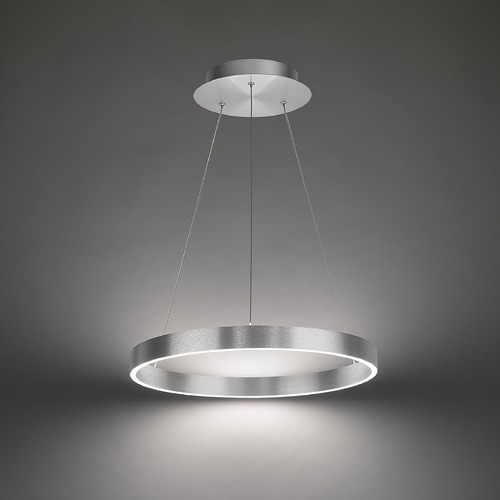 WAC Lighting Sirius 18-Inch LED Pendant in Aluminum 3000K by WAC Lighting PD-81118-AL